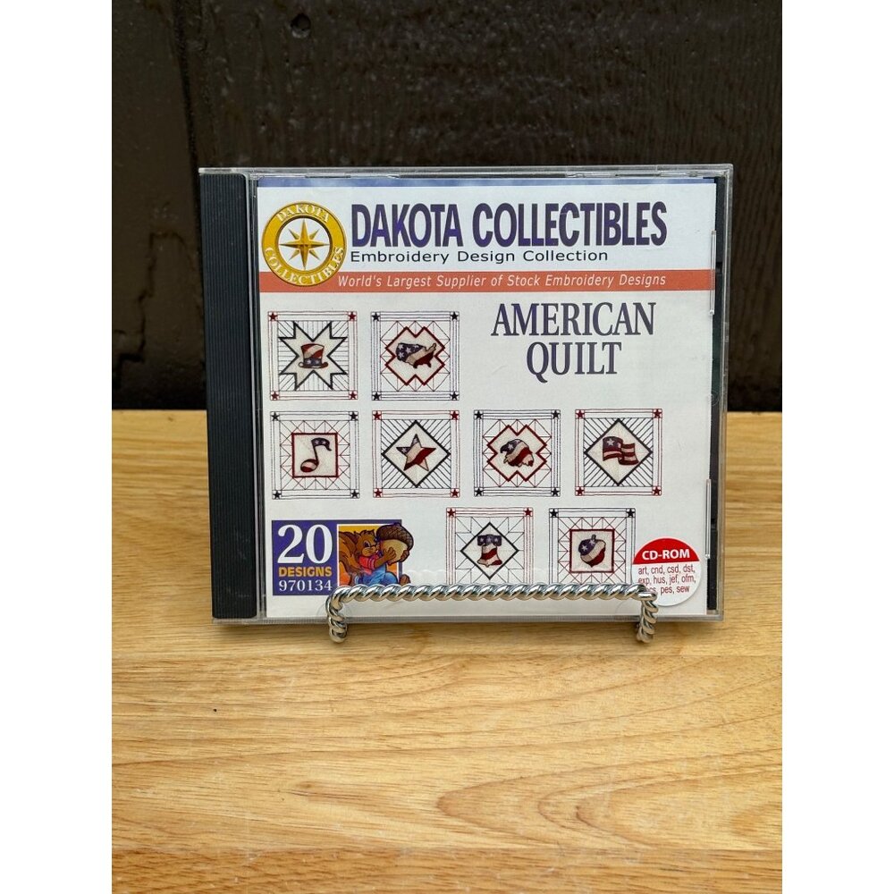 Dakota Collectibles American Quilt Embroidery Design Collection CD-ROM 20 Design